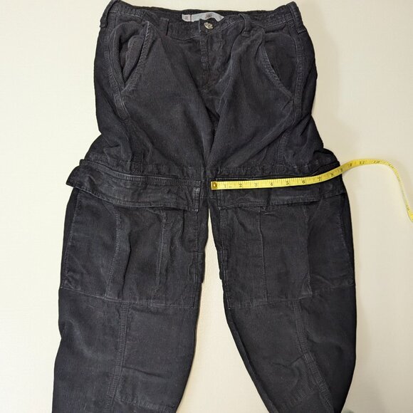 Joie Size 25 Black Corduroy Cargo Pants - Picture 15 of 16
